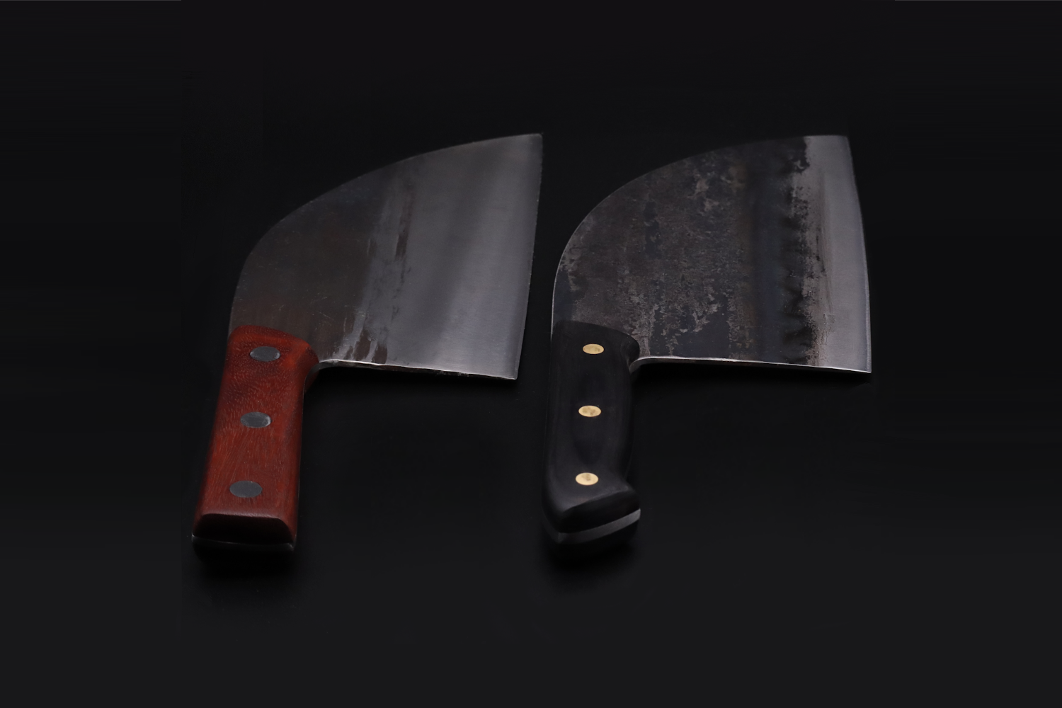 Pro Set – hand-forged knives – black and rosewood