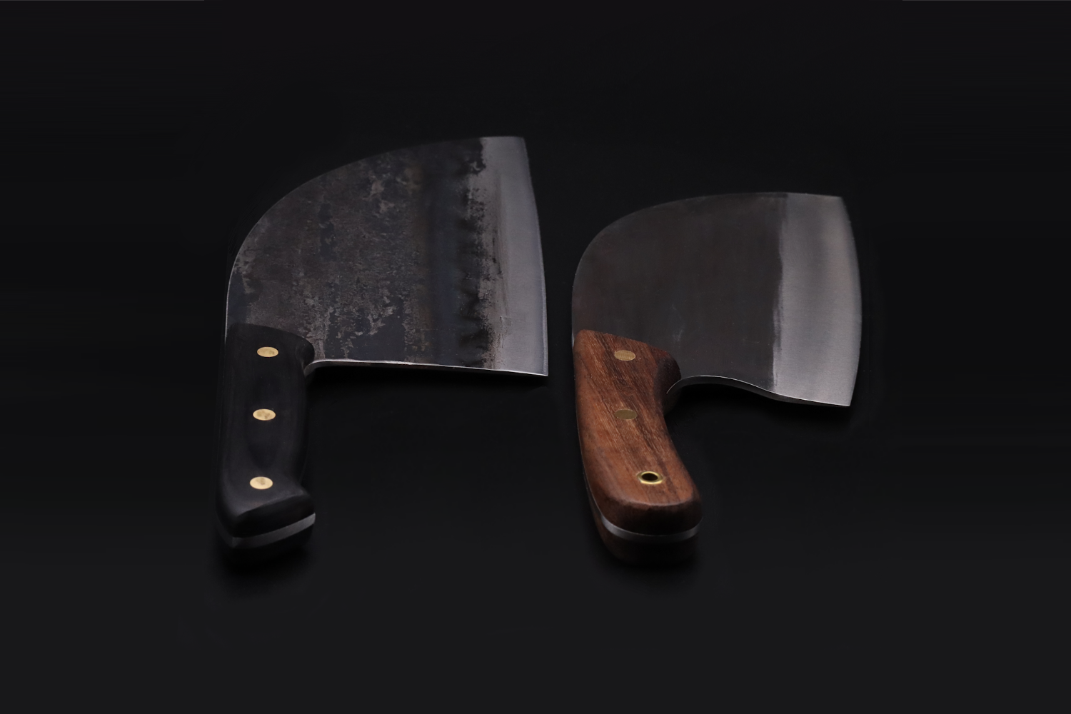 Basic Set – hand-forged knives – black and ergonomic